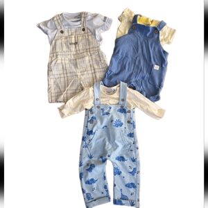 3 Sets Baby Boy Overalls Calvin Klein Carters Manguun See Deets For Sizing